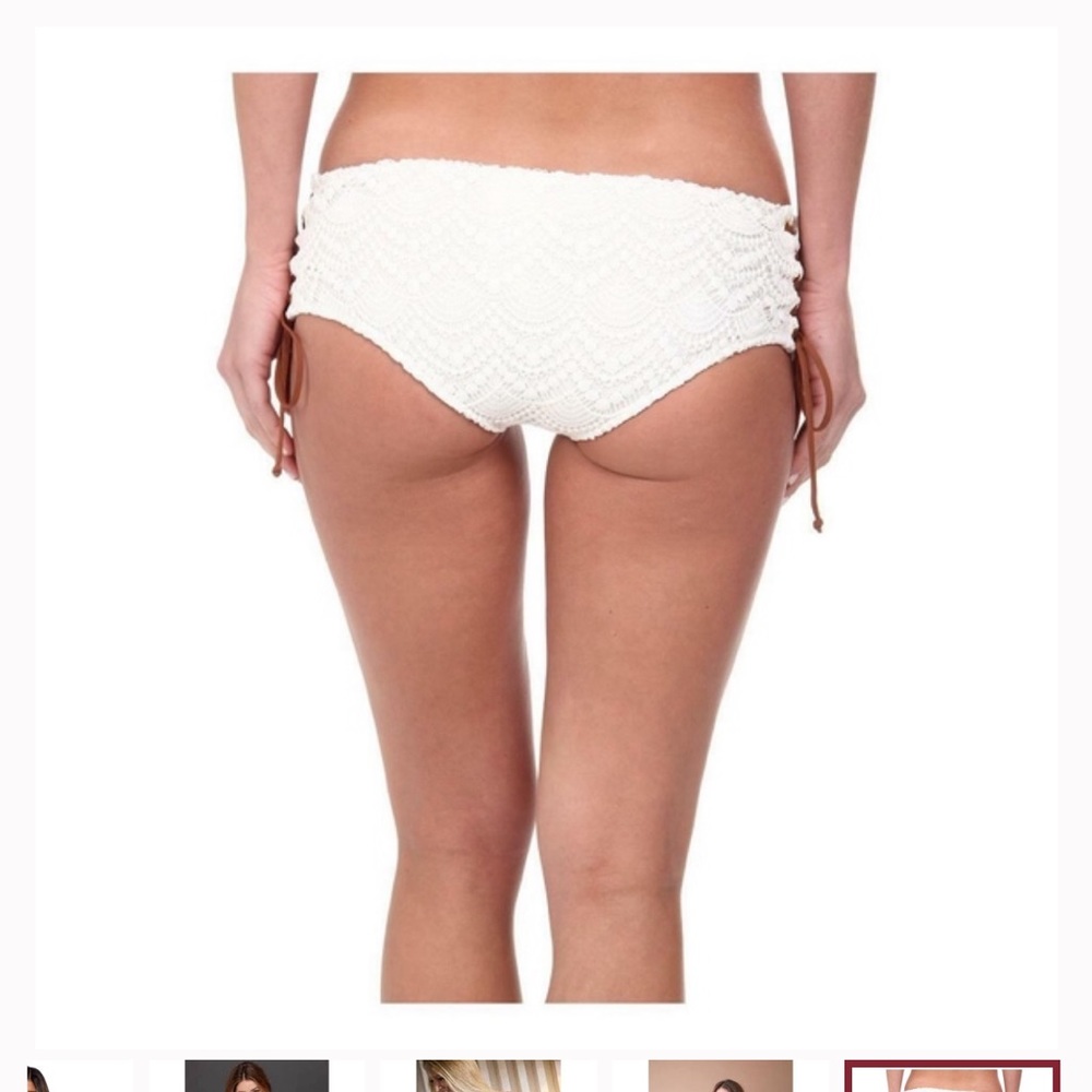 Amuse Society Lace Crochet  Bikini Strapless S
